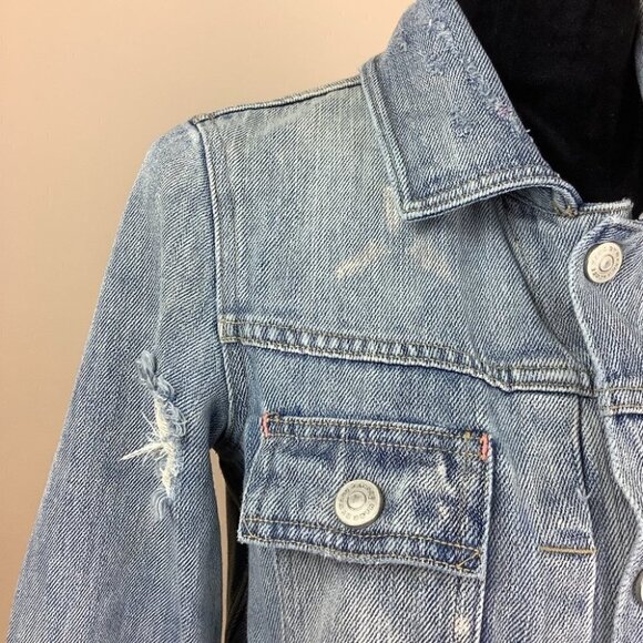 𝅺MARC JACOBS DENIM DISTRESSED JACKET (Marc by) - Picture 6 of 14